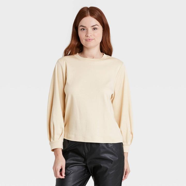 Women's Bishop Long Sleeve Blouse - Prologue Yellow