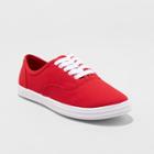 Women's Emilee Lace Up Canvas Sneakers - Wild Fable Red
