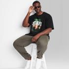 Men's Tall Regular Fit Short Sleeve Crewneck T-shirt - Original Use Black