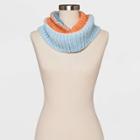 Women's Striped Knit Cowl - Wild Fable Blue