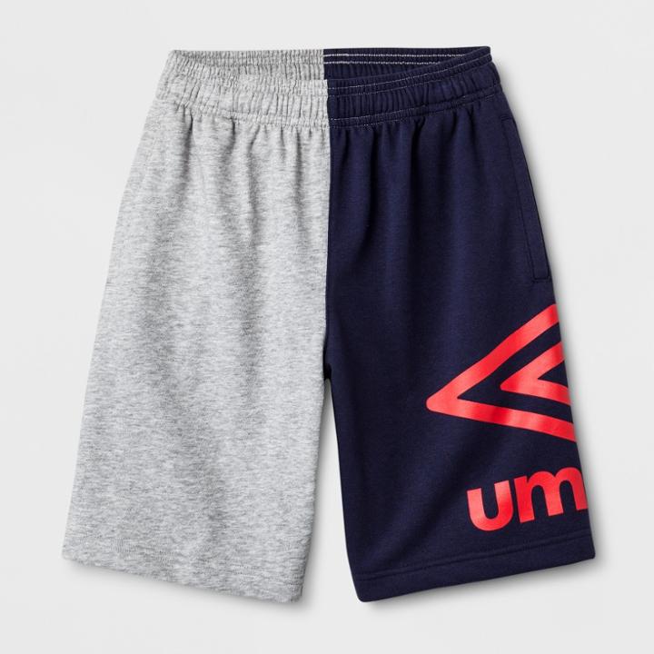 Umbro Boys' Big Logo Shorts - Navy Heather