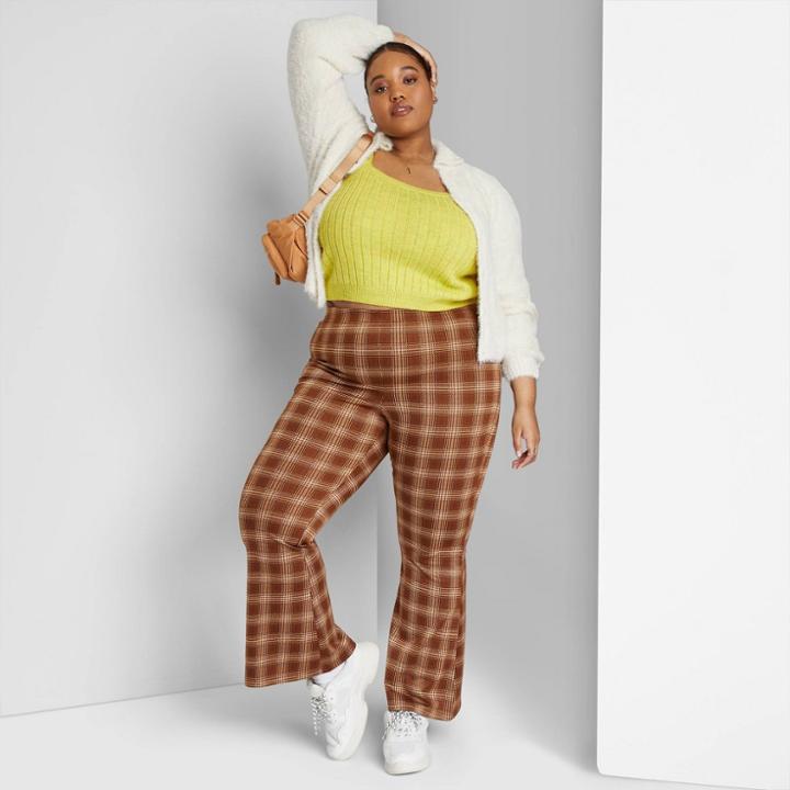 Women's Plus Size Fuzzy Button-front Cardigan - Wild Fable Almond