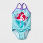 Disney Baby Girls' The Little Mermaid One Piece Swimsuit - Green