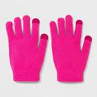 Women's Tech Touch Magic Gloves - Wild Fable Pink