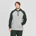 Men's Big & Tall Regular Fit Ultra-soft Fleece Hooded Pullover Sweatshirt - Goodfellow & Co Dark Green