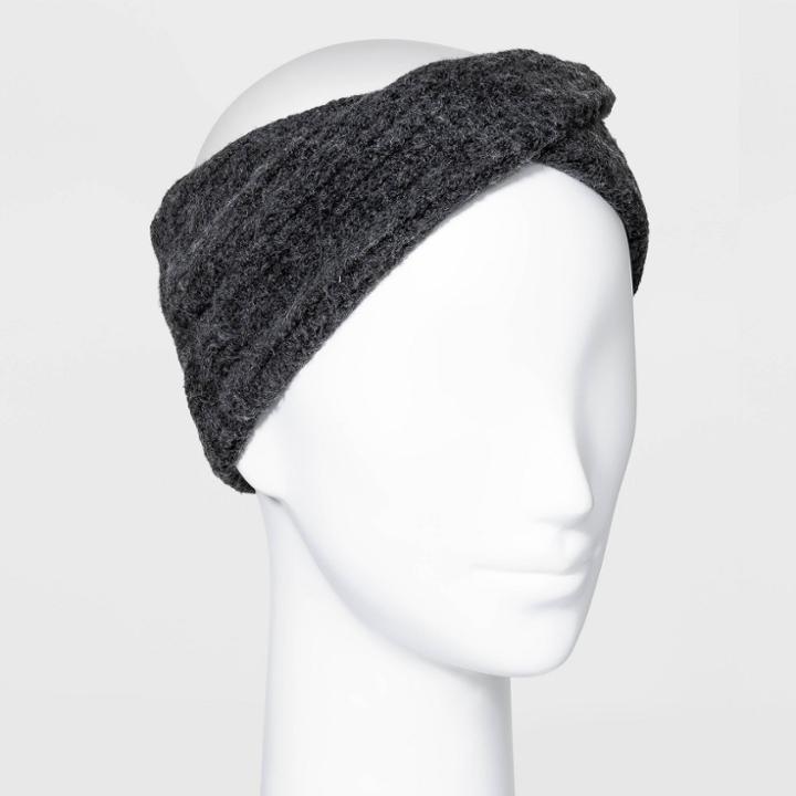 Women's Rib Headband - Universal Thread Black