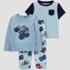 Carter's Just One You Toddler Boys' 3pc Monster Truck Pajama