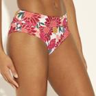 Women's High Waist Bikini Bottom - Sunn Lab Swim Pink Floral Xl,