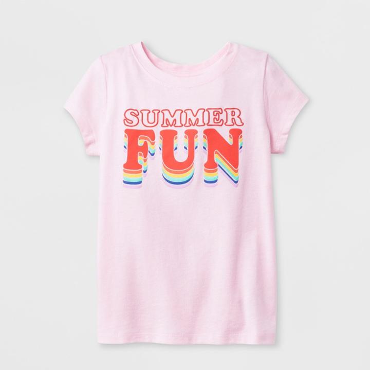 Toddler Girls' Short Sleeve Summer Fun Graphic T-shirt - Cat & Jack Pink