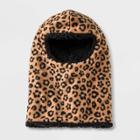 Girls' Leopard Print Balaclava Hat - Cat & Jack Brown