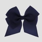 Girls' Bow Metal Snap Clip - Cat & Jack Navy (blue)