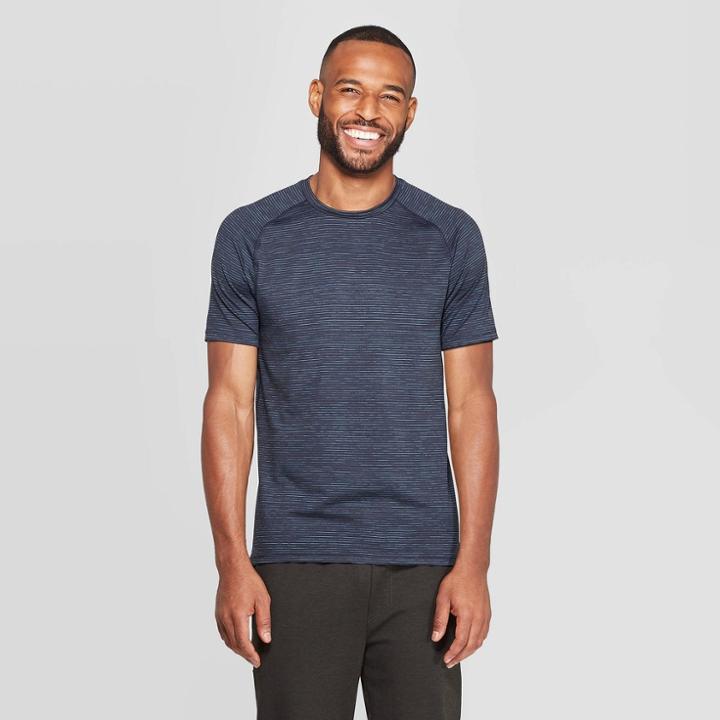 Petitemen's Short Sleeve Nylon T-shirt - C9 Champion Jetson Blue / Teal Paradise L, Men's, Size: Large, Jetson Blue / Blue Paradise