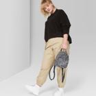 Women's Plus Size Oversized Boucle Mock Neck Pullover - Wild Fable Jet Black