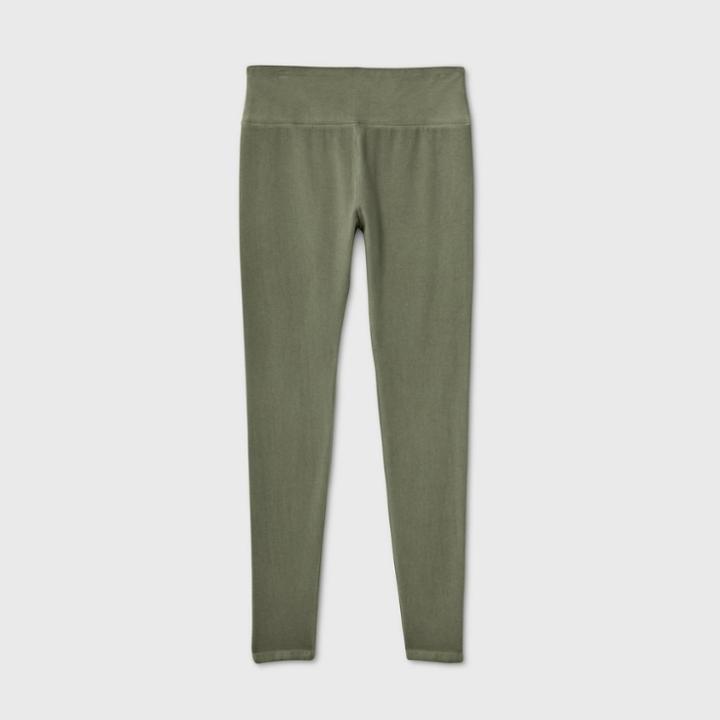 Women's High-waisted Leggings - Wild Fable Olive Xs, Green Green