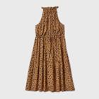 Women's Plus Size Leopard Print Sleeveless Dress - Ava & Viv Brown
