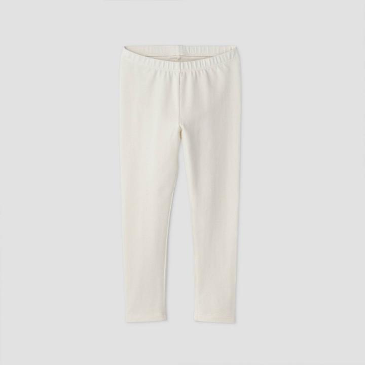 Toddler Girls' Solid Leggings - Cat & Jack Cream