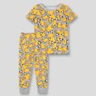 Lamaze Toddler Boys' 2pc Short Sleeve Organic Cotton Snug Fit Pajama Set - Yellow