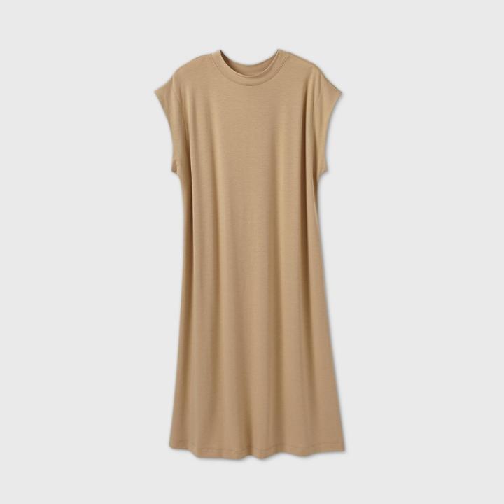 Women's Cap Sleeve Dress - Prologue Tan