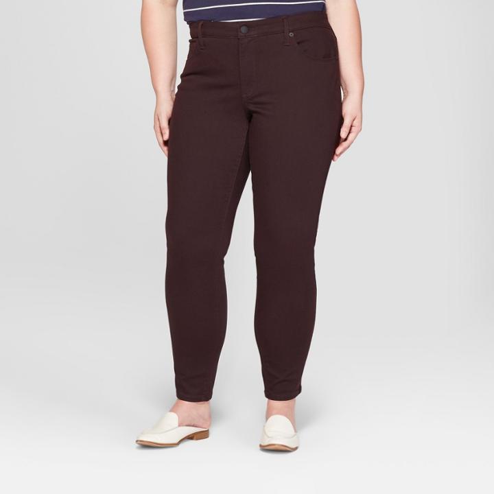 Women's Plus Size Skinny Jeans - Universal Thread Brown