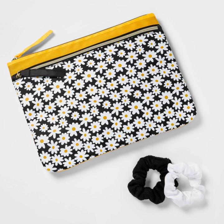 Girls' Bikini Bag - Art Class Black/yellow