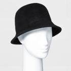 Women's Felt Cloche Hat - A New Day Black