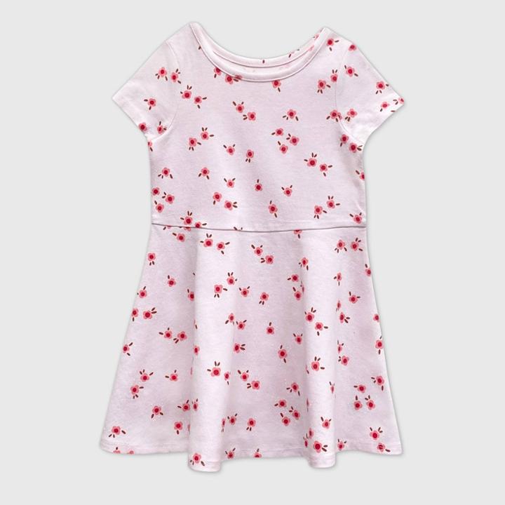 Toddler Girls' Knit Short Sleeve Dress - Cat & Jack