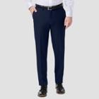 Haggar H26 Men's Premium Comfort Slim Fit Flat Front Pants - Blue