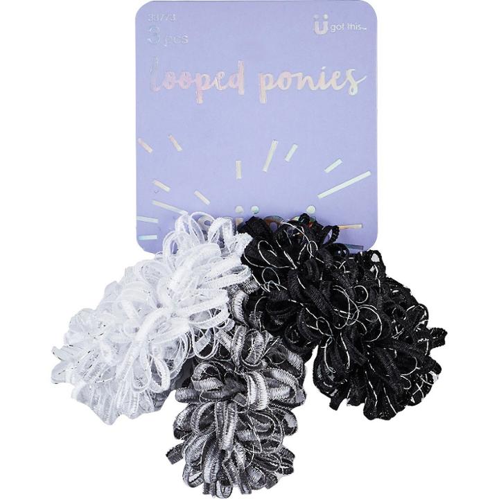 Scunci Loop Yarn Lurex Ponies