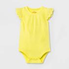 Baby Girls' Eyelet Bodysuit - Cat & Jack Light Yellow Newborn