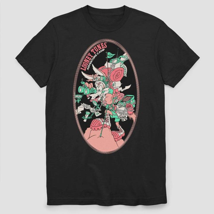 Men's Looney Tunes All Folks Short Sleeve T-shirt - Black