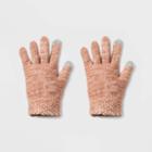 Women's Fashion Knit Gloves - Universal Thread Orange Heather