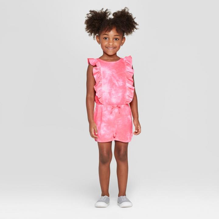 Toddler Girls' Knit Romper - Cat & Jack Pink