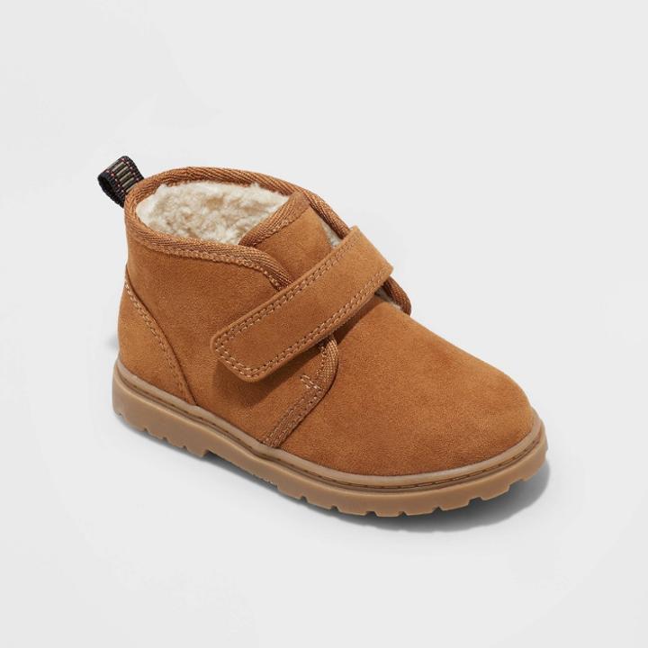 Toddler Boys' Magnus Slip-on Chukka Boots - Cat & Jack Cognac