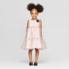 Toddler Girls' Clip Dot A Line Dress - Cat & Jack Light Pink