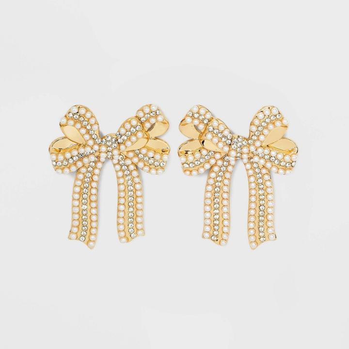 Sugarfix By Baublebar 'that's A Wrap' Statement Earrings - White