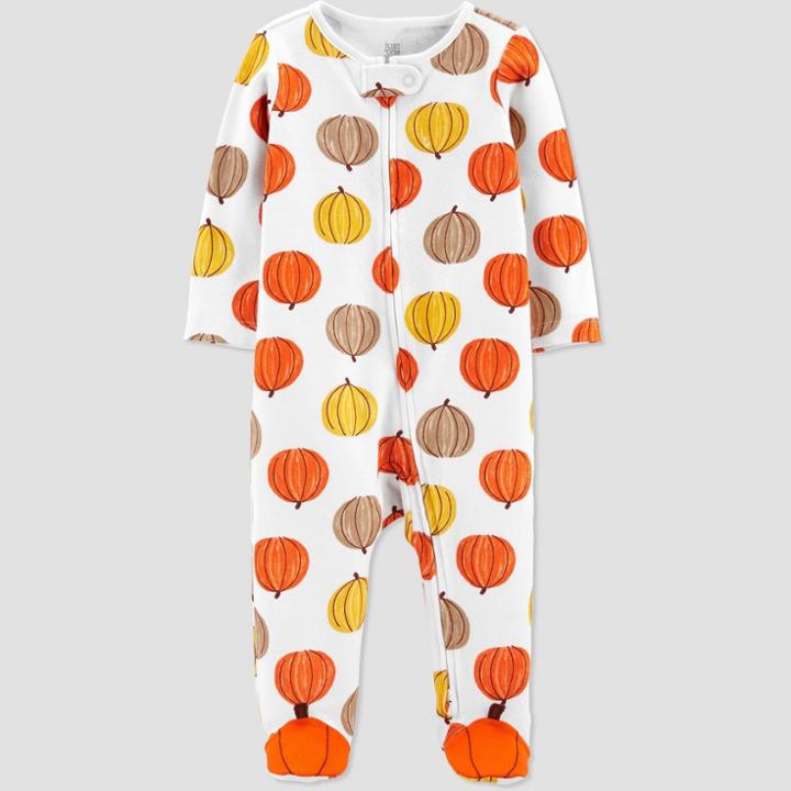 Baby Pumpkin Sleep N' Play - Just One You Made By Carter's Orange Newborn