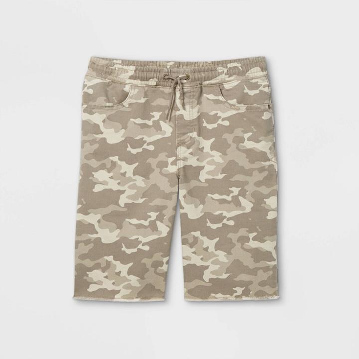 Boys' Camo Pull-on Shorts - Art Class Gray