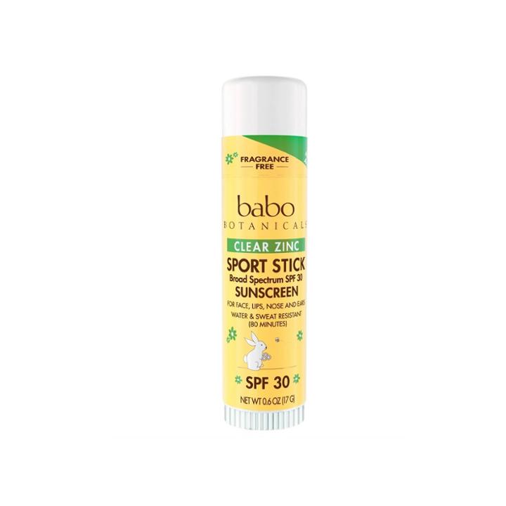 Babo Botanicals Clear Zinc Sport Stick -
