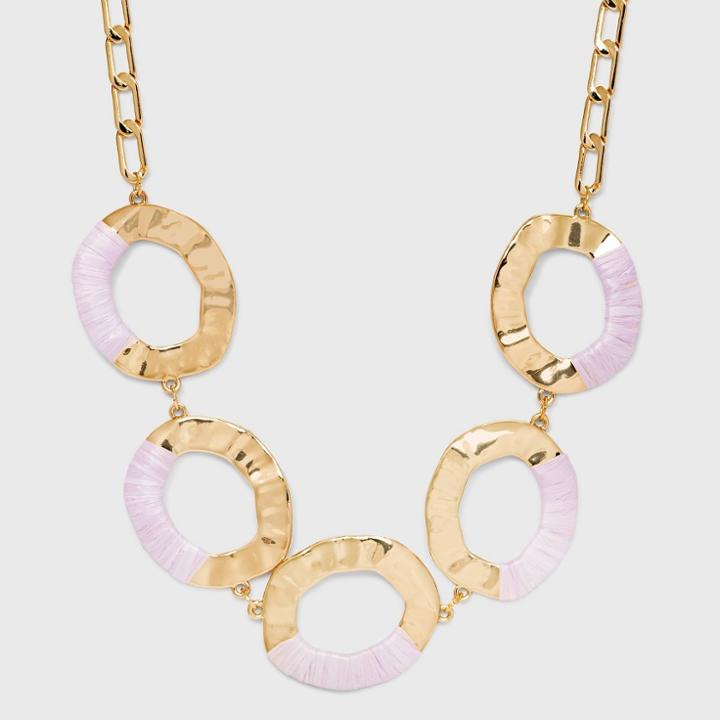Molten Metal Woven Wrapped Statement Necklace - A New Day