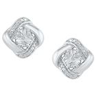 Distributed By Target Diamond Accent Round White Fashion Earrings In Sterling Silver (i-j,i2-i3), Women's