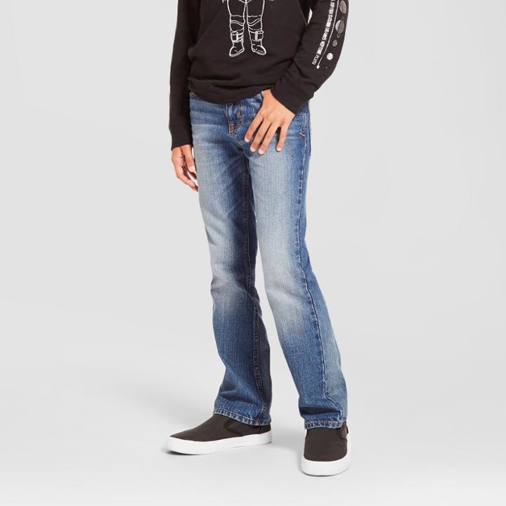 Boys' Bootcut Jeans - Cat & Jack Light Wash 10, Boy's, Blue