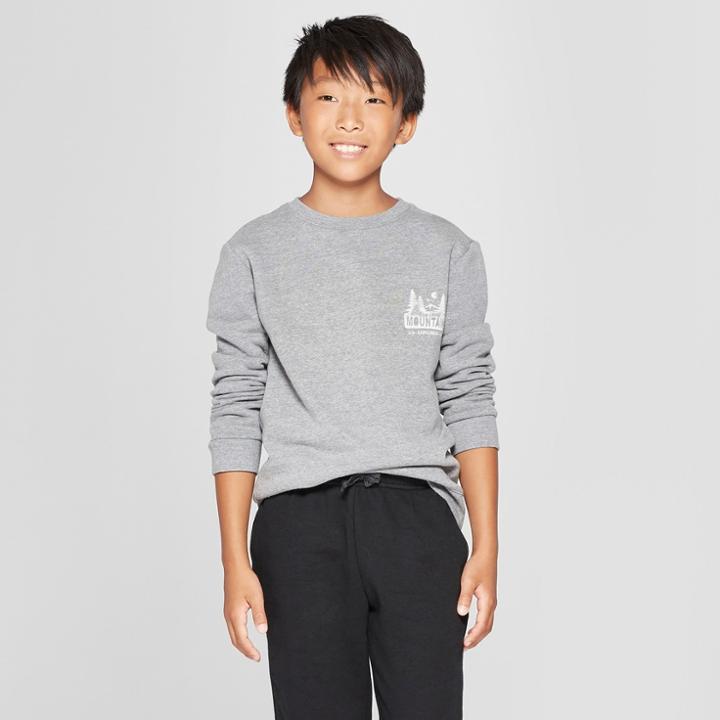 Boys' Outdoors Sweatshirt - Cat & Jack Gray