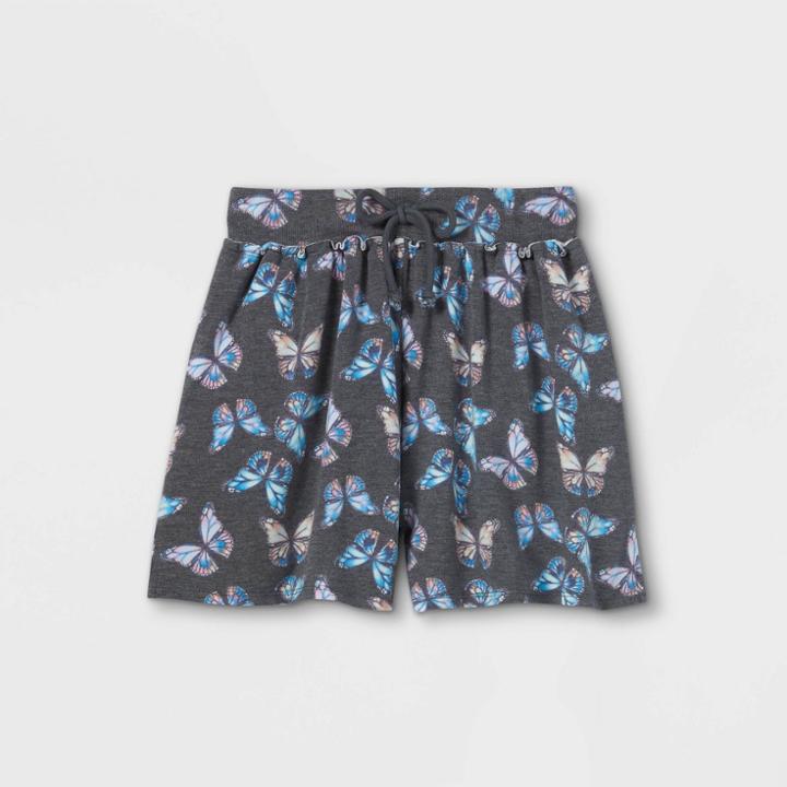 Girls' French Terry Pull-on Shorts - Art Class Charcoal Gray