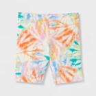 Toddler Girls' Tie-dye Knit Bike Shorts - Cat & Jack 5t, Blue/green/orange