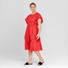 Women's Plus Size V-back Midi Dress - Who What Wear Red X