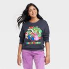 Nintendo Women's Super Mario Graphic Sweatshirt - Navy Blue