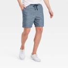 Men's 7 Elevated Novelty E-waist Pull-on Shorts - Goodfellow & Co Chambray Blue