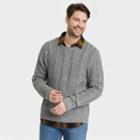 Men's Regular Fit Crewneck Pullover Sweater - Goodfellow & Co Dark Gray