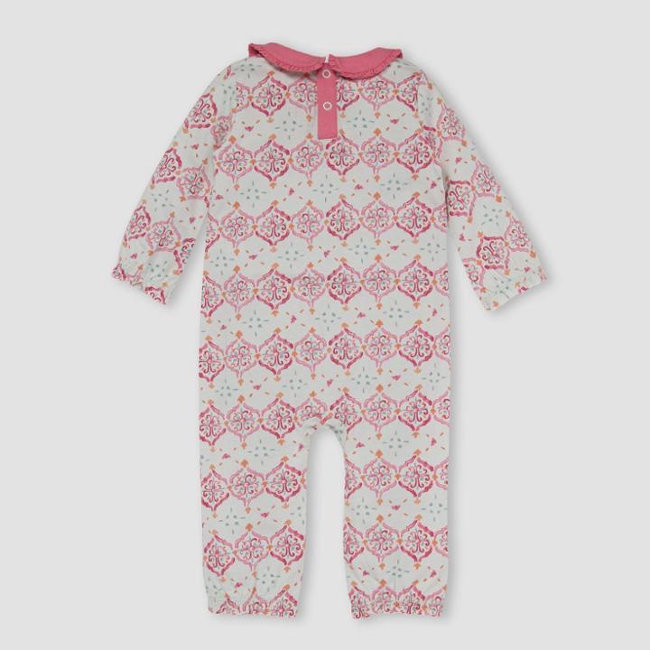 Burt's Bees Baby Baby Girls' Mosaic Jumpsuit - Light Green Newborn
