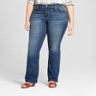 Women's Plus Size Skinny Bootcut Jeans - Universal Thread Dark Wash